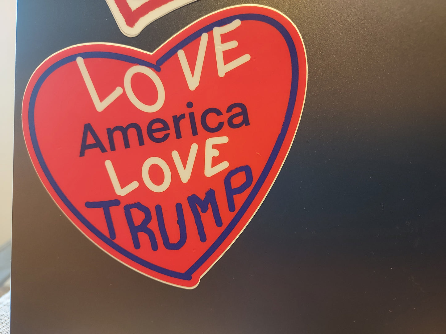 4"x3.59" Vinyl Sticker Love America Love Trump